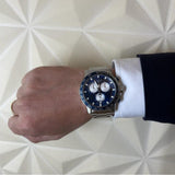 Tissot Supersport Chrono Blue Dial Silver Steel Strap Watch For Men - T125.617.11.041.00 Buy Now By Tissot