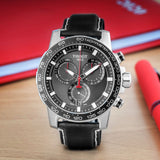 Tissot Supersport Chrono Black Dial Black Leather Strap Watch for Men - T125.617.16.051.00 Buy Now By Tissot