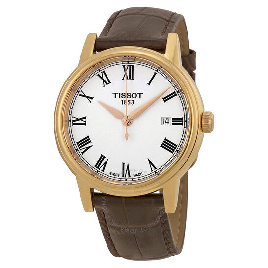 Tissot T Classic Carson White Dial Brown Leather Strap Watch For Men - T085.410.36.013.00 Buy Now By Tissot