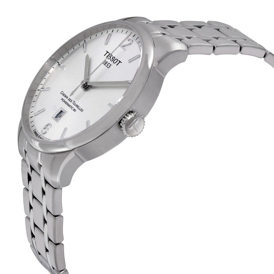 Tissot Chemin Des Tourelles Powermatic 80 Lady White Dial Silver Steel Strap Watch For Women - T099.207.11.037.00 Buy Now By Tissot