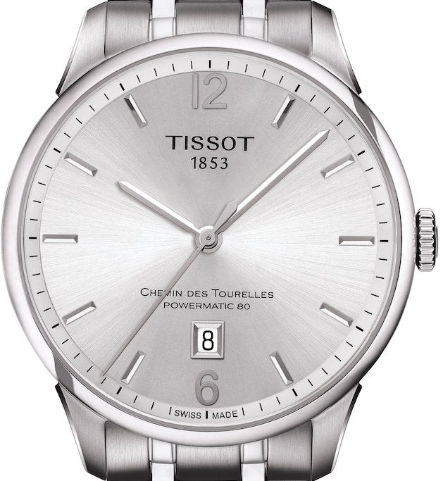 Tissot Chemin Des Tourelles Powermatic 80 Silver Dial Silver Steel Strap Watch For Men - T099.407.11.037.00 Buy Now By Tissot
