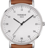 Tissot T Classic Everytime Large White Dial Brown Leather Strap Watch For Men - T109.610.16.037.00 Buy Now By Tissot