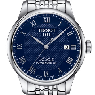 Tissot Le Locle Powermatic 80 Blue Dial Silver Steel Strap Watch For Men - T006.407.11.043.00 Buy Now By Tissot