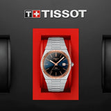 Tissot PRX Powermatic 80 Automatic 18K Gold Blue Dial Silver Steel Strap Watch for Men - T931.407.41.041.00 Buy Now By Tissot