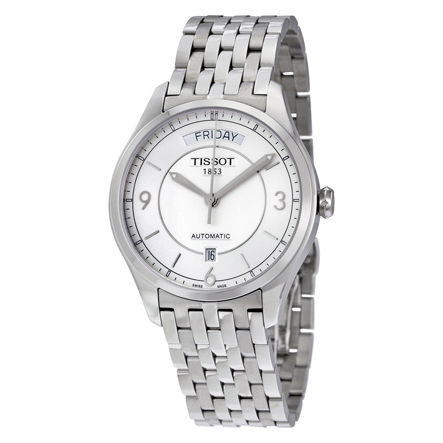 Tissot T Classic T One Automatic Silver Dial Silver Steel Strap Watch For Men - T038.430.11.037.00 Buy Now By Tissot