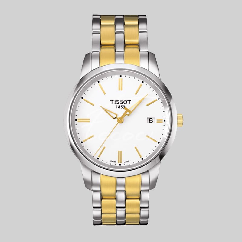 Tissot T Classic Dream White Dial Two Tone Steel Strap Watch for Men - T033.410.22.011.01 Buy Now By Tissot