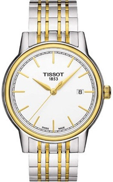 Tissot T Classic Carson Quartz White Dial Two Tone Steel Strap Watch for Men - T085.410.22.011.00 Buy Now By Tissot