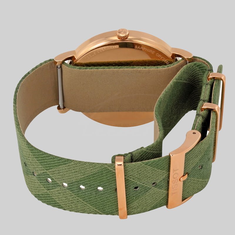 Tissot T Classic Everytime White Dial Green Nylon Strap Watch for Men - T109.610.38.032.00 Buy Now By Tissot