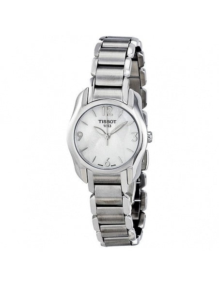Tissot T Wave Mother of Pearl Dial Two Tone Steel Strap Watch For Women - T023.210.11.117.00 Buy Now By Tissot