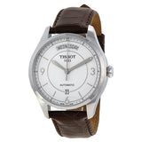 Tissot T Classic T One Automatic Silver Dial Brown Leather Strap Watch For Men - T038.430.16.037.00 Buy Now By Tissot
