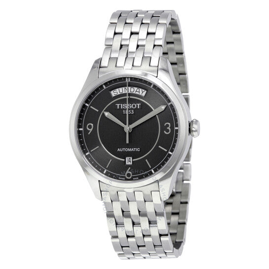 Tissot T Classic T One Automatic Grey Dial Silver Steel Strap Watch For Men - T038.430.11.067.00 Buy Now By Tissot