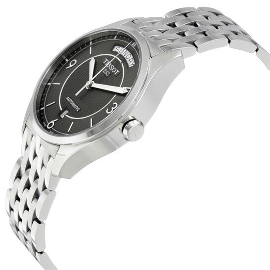 Tissot T Classic T One Automatic Grey Dial Silver Steel Strap Watch For Men - T038.430.11.067.00 Buy Now By Tissot
