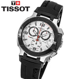 Tissot T Race Chronograph White Dial Black Rubber Strap Watch for Men - T048.417.27.037.00 Buy Now By Tissot