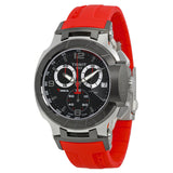 Tissot T Race Chronograph Black Dial Red Rubber Strap Watch for Men - T048.417.27.057.01 Buy Now By Tissot