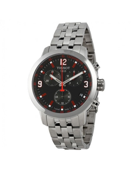 Tissot PRC 200 Asian Games Special Edition Black Dial Silver Steel Strap Watch For Men - T055.417.11.057.01 Buy Now By Tissot
