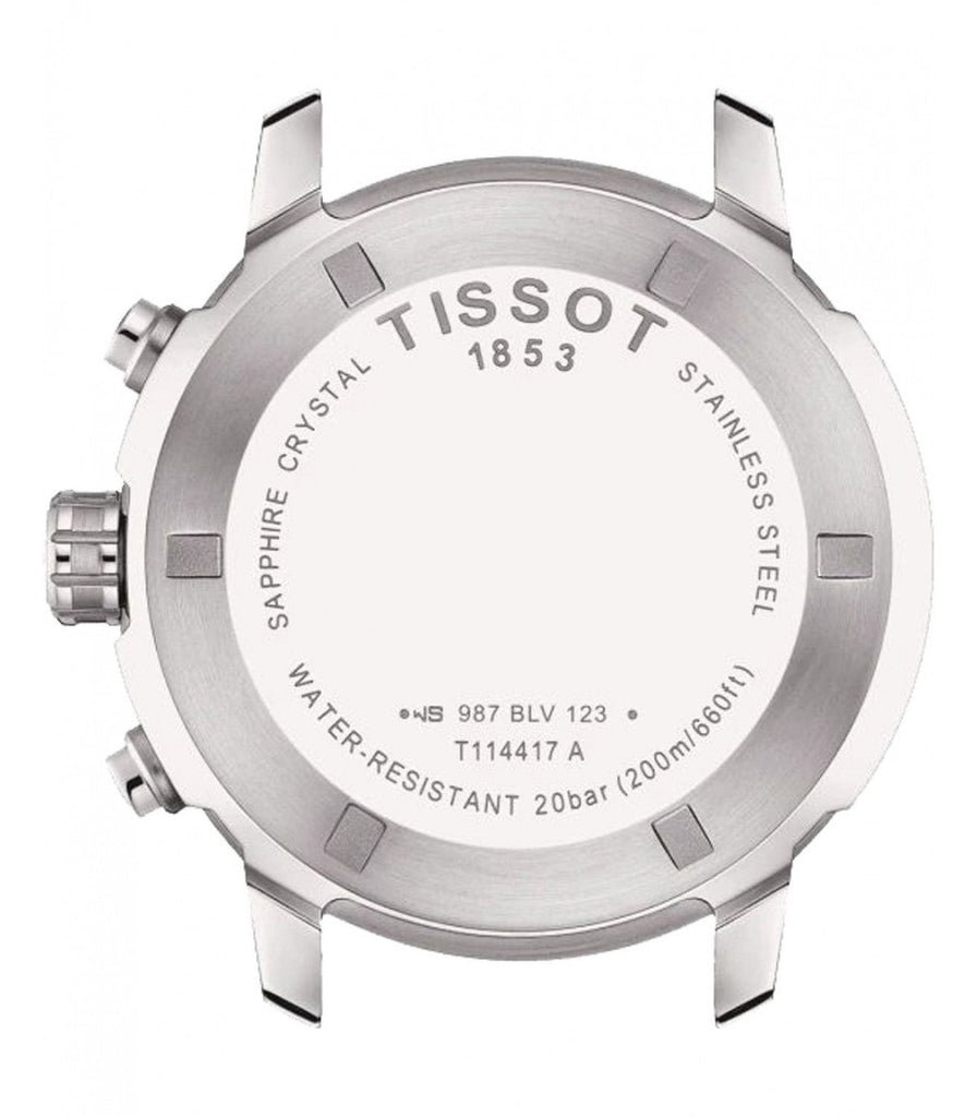 Tissot PRC 200 Chronograph Blue Dial Silver Steel Strap Watch For Men - T055.417.11.047.00 Buy Now By Tissot