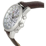 Tissot T Race PRC 200 Chronograph White Dial Brown Leather Strap Watch for Men - T17.1.516.32 Buy Now By Tissot