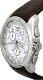 Tissot Couturier Chronograph White Dial Brown Leather Strap Watch For Men - T035.617.16.031.00 Buy Now By Tissot