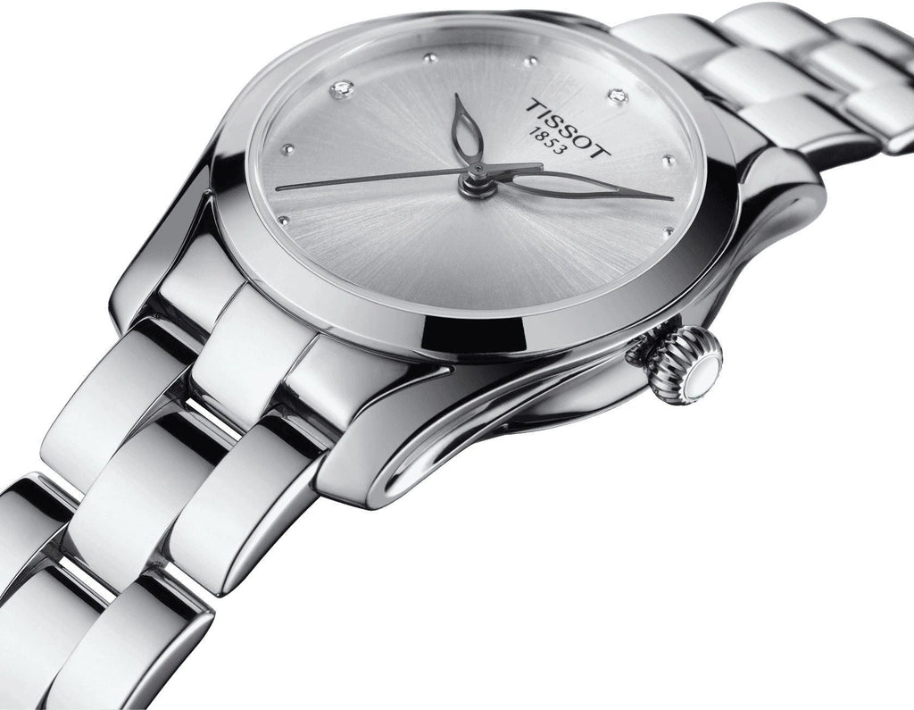 Tissot T Wave Silver Dial Silver Steel Strap Watch For Women - T112.210.11.031.00 Buy Now By Tissot
