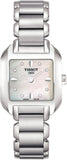 Tissot T Wave Diamonds Mother of Pearl Dial Silver Steel Strap Watch for Women - T02.1.285.74 Buy Now By Tissot