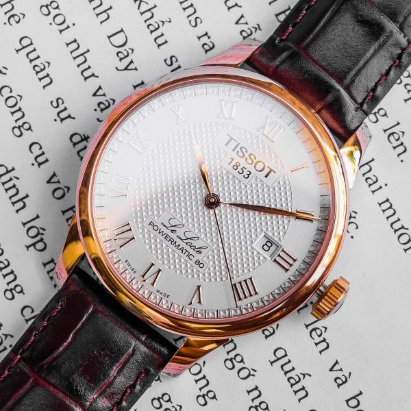 Tissot Le Locle Powermatic 80 Silver Dial Brown Leather Strap Watch For Men - T006.407.36.033.00 Buy Now By Tissot