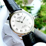 Tissot Le Locle Powermatic 80 Silver Dial Black Leather Strap Watch For Men - T006.407.16.033.00 Buy Now By Tissot