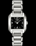 Tissot T Wave Black Dial Silver Steel Strap Watch for Women - T02.1.285.52 Buy Now By Tissot
