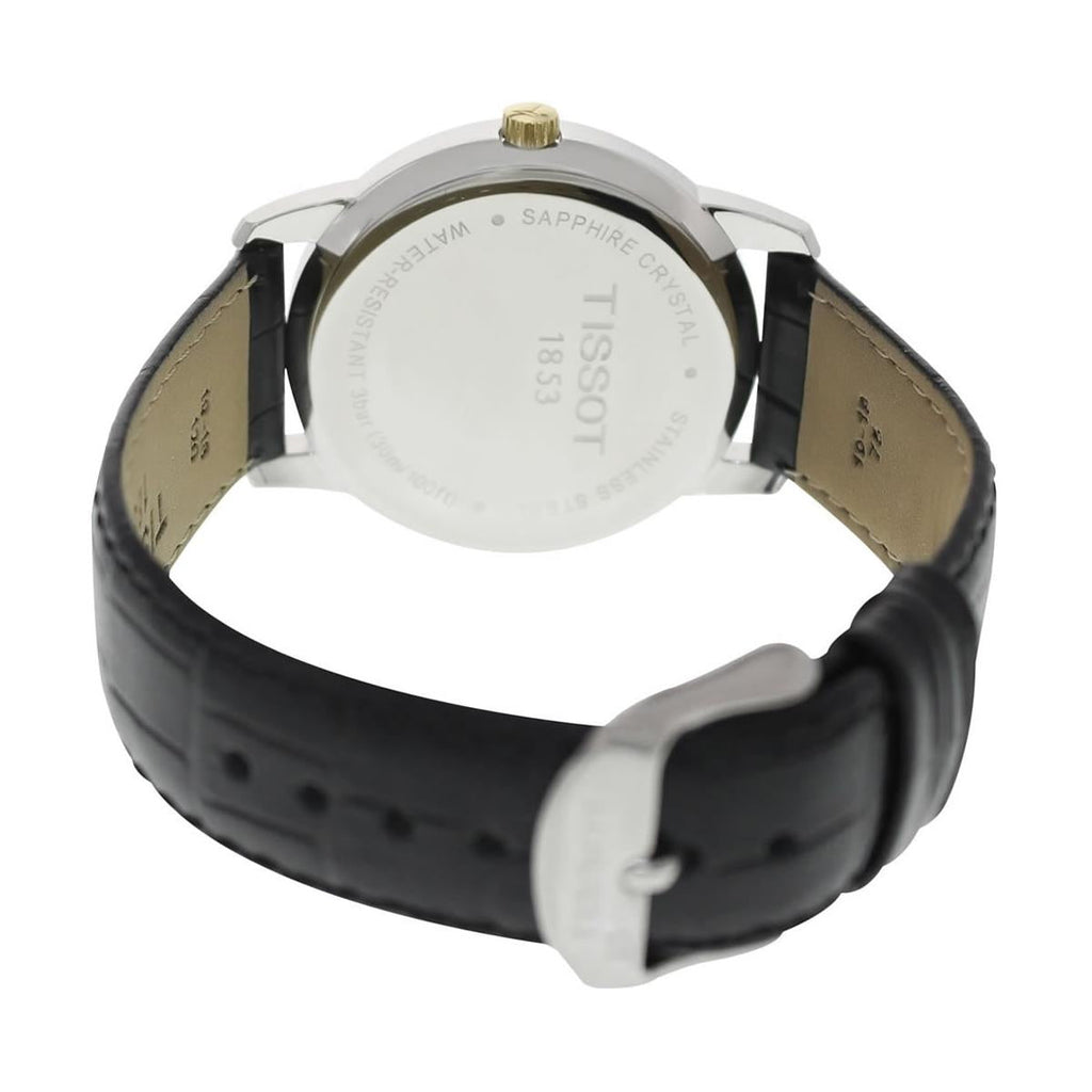 Tissot T Classic Dream Black Dial Black Leather Strap Watch for Men - T033.410.26.053.01 Buy Now By Tissot