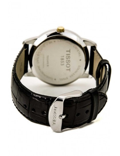 Tissot T Classic Dream Black Dial Black Leather Strap Watch for Men - T033.410.26.053.01 Buy Now By Tissot