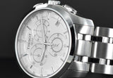 Tissot T Classic Couturier Chronograph White Dial Silver Steel Strap Watch For Men - T101.617.11.031.00 Buy Now By Tissot