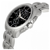 Tissot Couturier Chronograph Black Dial Silver Steel Strap Watch For Men - T035.617.11.051.00 Buy Now By Tissot