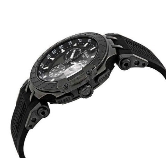 Tissot T Race Chronograph Anthracite Black Dial Black Silicone Strap Watch For Men - T115.417.37.061.03 Buy Now By Tissot