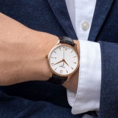 Tissot T Classic Tradition White Dial Brown Leather Strap Watch For Men - T063.610.36.037.00 Buy Now By Tissot