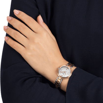 Tissot T Lady Flamingo Mother of Pearl White Dial Two Tone Steel Strap Watch For Women - T094.210.22.111.00 Buy Now By Tissot