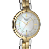 Tissot Flamingo Mother of Pearl White Dial Two Tone Steel Strap Watch For Women - T094.210.22.111.01 Buy Now By Tissot