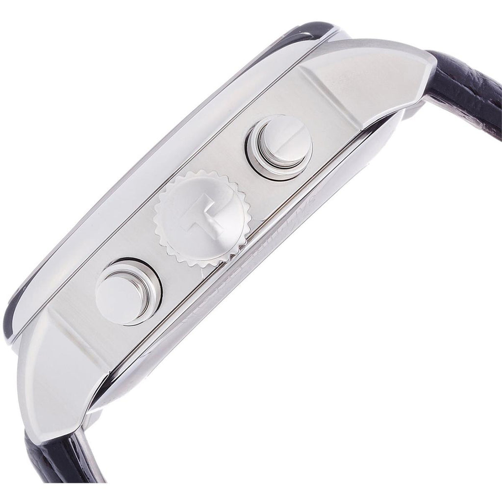 Tissot T Classic Chemin Des Tourelles Chronograph Black Dial Black Leather Strap Watch For Men - T099.427.16.058.00 Buy Now By Tissot