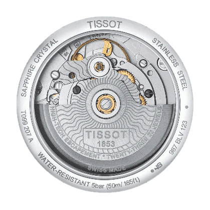 Tissot Chemin Des Tourelles Powermatic 80 Lady White Dial Silver Steel Strap Watch For Women - T099.207.11.037.00 Buy Now By Tissot