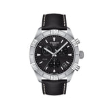 Tissot PR 100 Sport Quartz Chronograph Black Dial Black Leather Strap Watch For Men - T101.617.16.051.00 Buy Now By Tissot