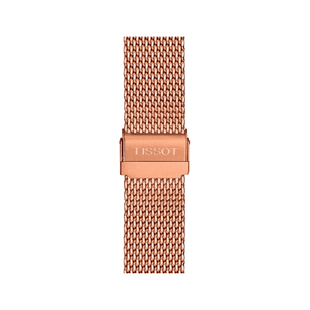 Tissot T Classic PR 100 Chronograph Silver Dial Rose Gold Mesh Bracelet Watch For Men - T101.417.33.031.01 Buy Now By Tissot