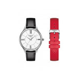 Tissot Bella Ora Round White Dial Black Leather Strap Watch For Women - T103.210.16.018.00 Buy Now By Tissot