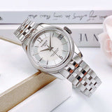 Tissot Ballade Powermatic 80 Automatic Mother of Pearl Dial Silver Steel Strap Watch For Women - T108.208.11.117.00 Buy Now By Tissot