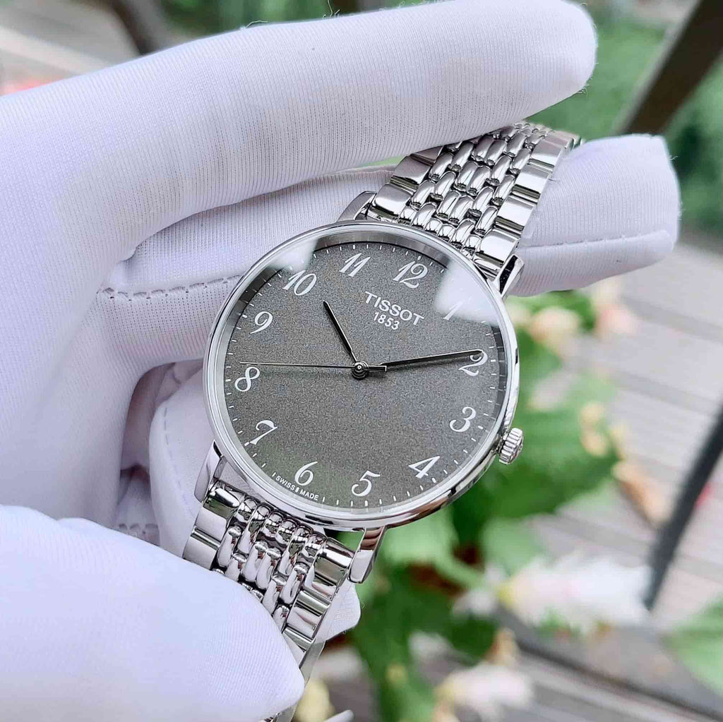 Tissot T Classic Everytime Quartz Black Dial Silver Steel Strap Watch for Men - T109.410.11.072.00 Buy Now By Tissot