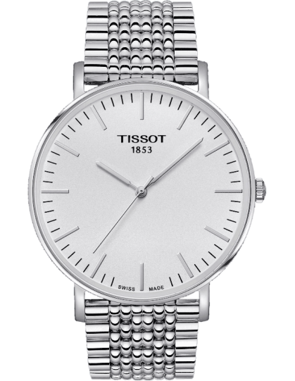 Tissot T Classic Everytime Large White Dial Silver Steel Strap Watch for Men - T109.610.11.031.00 Buy Now By Tissot