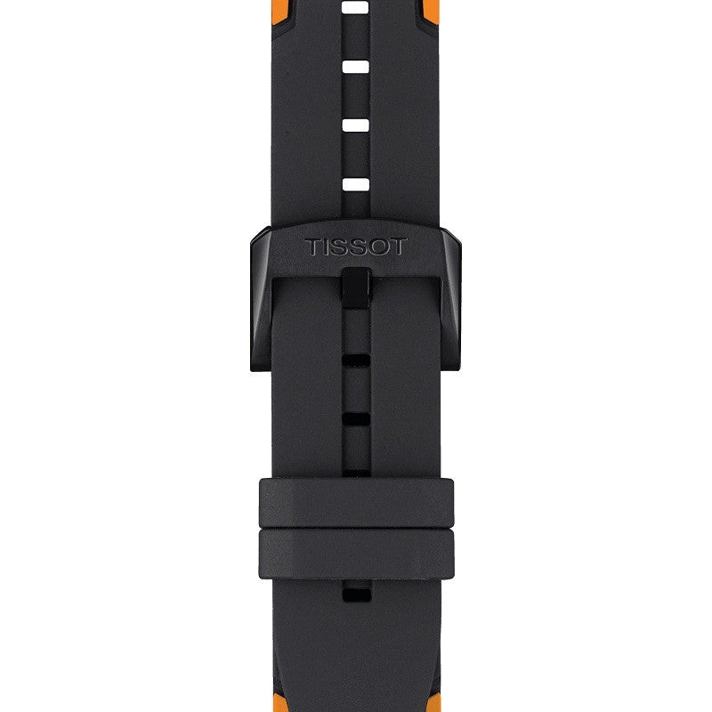 Tissot T Race Cycling Chronograph Black Dial Two Tone Rubber Strap Watch For Men - T111.417.37.441.04 Buy Now By Tissot