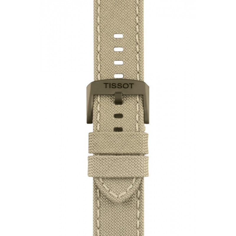 Tissot T Sport Chrono XL Beige Dial Khakhi Green Nylon Strap Watch for Men - T116.617.33.267.00 Buy Now By Tissot