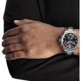 Tissot T Classic Chrono XL Black Dial Silver Steel Strap Watch For Men - T116.617.11.057.01 Buy Now By Tissot