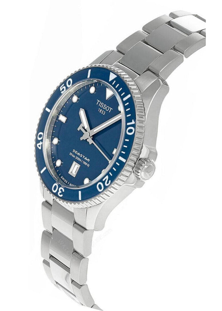Tissot Seastar 1000 Blue Dial Silver Steel Strap Watch For Men - T120.410.11.041.00 Buy Now By Tissot