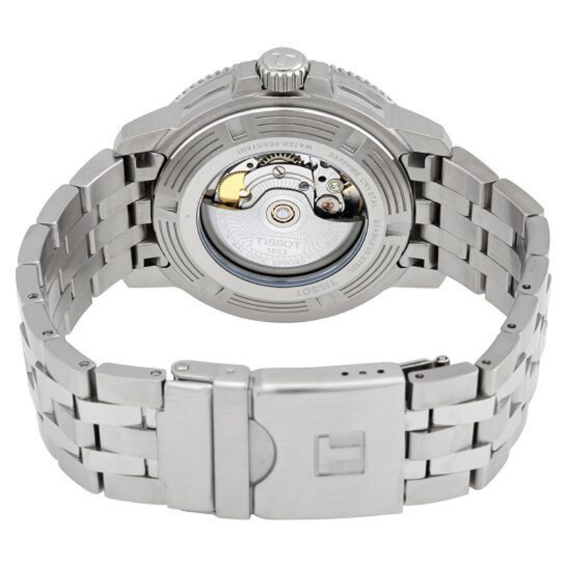 Tissot T Sport Seastar 1000 Powermatic Silicium Blue Dial Silver Steel Strap Watch For Men - T120.407.11.041.01 Buy Now By Tissot