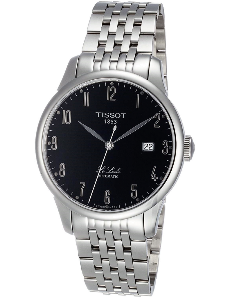 Tissot T Classic Powermatic 80 Black Dial Silver Steel Strap Watch For Men - T41.1.483.52 Buy Now By Tissot