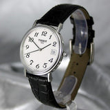 Tissot T Classic Desire White Dial Black Leather Strap Watch For Men - T52.1.421.12 Buy Now By Tissot